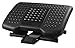 Kantek Premium Ergonomic Height Adjustable Under Desk Footrest, 3 Height Setting, Foot Adjustable Tilt Angle, Supports Feet/Legs, Black