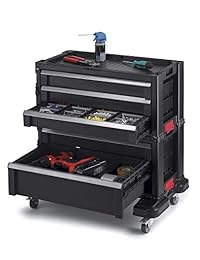 Keter 240762 - Organizador modular de 5 cajones, color negro