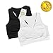 Kindred Bravely Soft French Terry Nursing Sleep Bra for Maternity / Breastfeeding (Medium-Busty, 2 Pack, Black/Ivory)