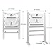 INNOKA 2-in-1 Towel Warmer and Drying Rack, Heated Towel Rack, Free Standing & Wall Mount (UL Certified) with 6 Bars & Aluminum Frame for Bathroom