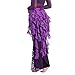 Pilot-trade Women's Belly Dance Hip Scarf Belt Skirt, Purple, Size One Size