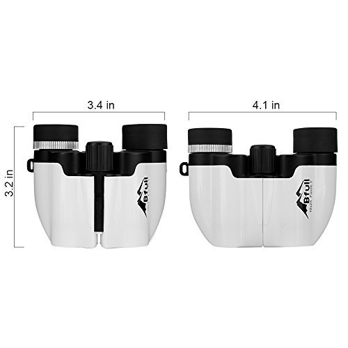 BFULL Binoculars- 10x25 Kids Binoculars Mini Folding Binoculars Compact Binoculars for Adults Waterproof Telescope for Bird watching, Football Safari Sightseeing, Camping and Travel(Black)