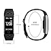 Fitness Tracker Bluetooth Watch Bracelet – Luxsure Waterproof Activity Monitors Heart Rate Sleep Health Tracker Step Counter Notification Alerts Smart Wristband for IOS/Android Smartphones (Black)