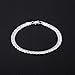 925 Silver Men's Women's Italian 5mm Cuban Curb Link Chain Bangle Bracelet