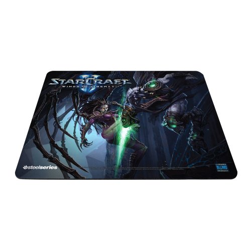 SteelSeries QcK Starcraft II Gaming Mouse Pad-Kerrigan Vs. Zeratul Edition (Best Mouse For Starcraft)