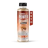 Omega PowerCreamer - Cinnamon Keto Coffee Creamer with MCT Oil - with Grass-fed Ghee, Organic Coconut Oil, Stevia - Liquid Butter Blend - Paleo, Ketogenic, Sugar Free, 10 fl oz (20 servings)