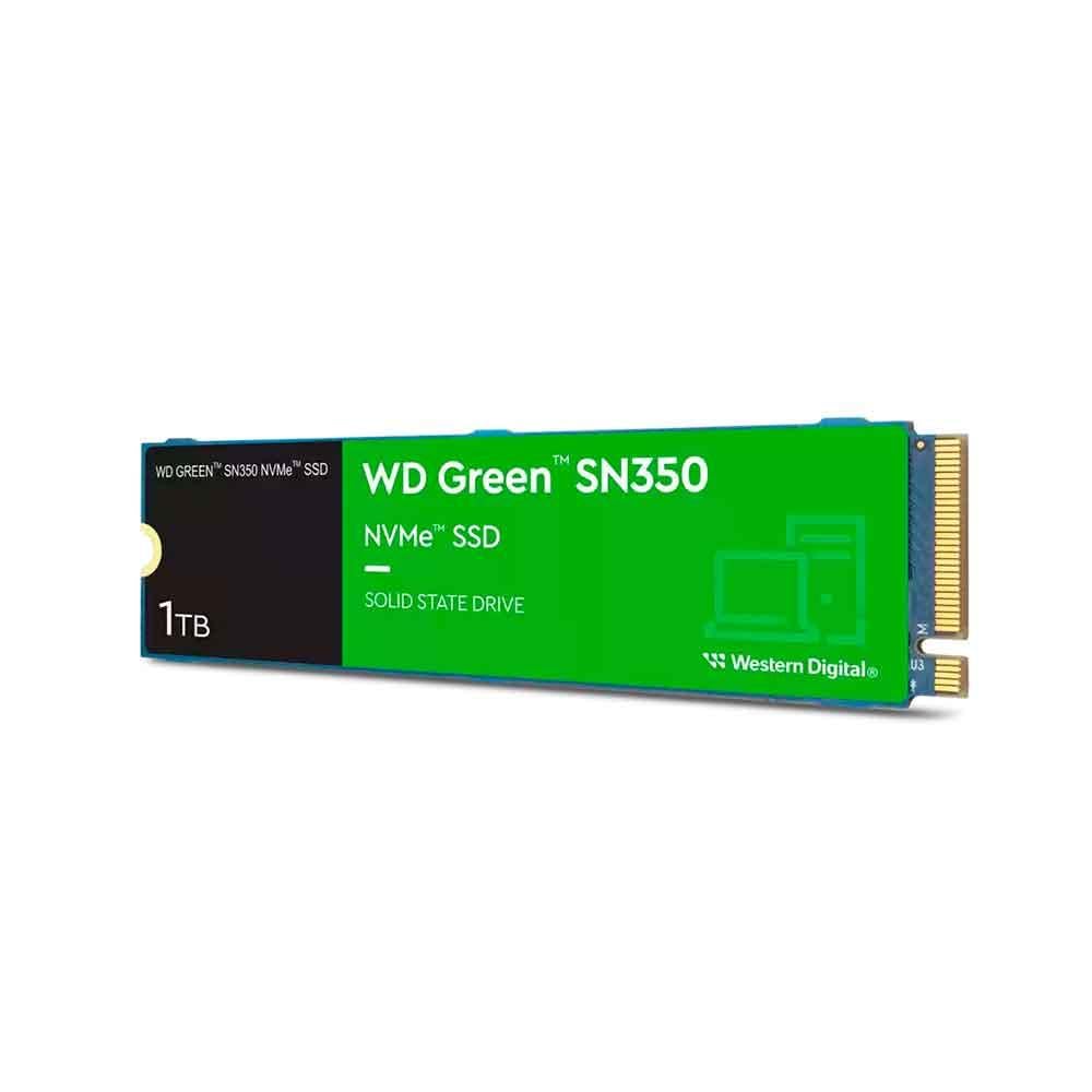 WD Green SN350 WDS100T2G0C 1 TB Solid State Drive - M.2 2280 Internal - PCI Express NVMe (PCI Express NVMe 3.0 x4) Image