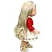 Adorable Baby Doll Clothes Short Two-piece Outfits Doll Dress for 14-16 Inches American Girl Doll , (Red)