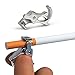 Cigarette Ring Holder Hands Free Smoking Ring For Nicotine Free Fingers | Chrome Plated Kirsite | Avoid Smoking Your Fingers | Keep Hands Free for Holding Phone,Game Controller,Computer Mouse (SILVER)