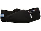 TOMS Women's Canvas Slip-On,Black Black,6.5 M