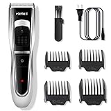 Elehot Hair Clipper Electric Hair Trimmer Cutting Kit for Men Rechargeable Ceramic Blade, Cordless (Black)