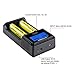 Victagen Universal Battery Charger,LCD Display Rapid Charger Smart Charger for Rechargeable Batteries Ni-MH Ni-Cd AA AAA AAAA RCR123A RCR123 IMR 10440 and All Kinds of Cylindrical Rechargeable Battery