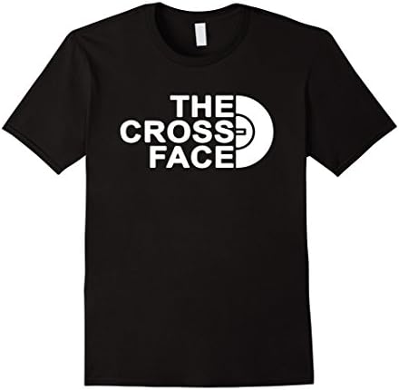 Men's the cross face tshirt 2XL Black