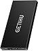 GETIHU Portable Charger, Ultra Slim 10000 mAh Power Bank, 4.8A High-Speed 2 USB Ports Battery Pack with LED Flashlight, Compatible with iPhone Xs X 8 7 6s 6 Plus Samsung Note 9 S9 iPad Tablet (Black) primary