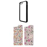 OtterBox Symmetry iPhone 6 Black Crystal Case w/ 2 pk Graphic Insert - Pink Blossom and Fractal Diamond
