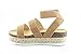 calico KiKi Women's Espadrille Platform Sandals - Flatform Slide On Wedge Comfort Shoes