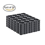 GreatBBA Plastic 4x5 Cell Spacer Radiating Shell Holder Bracket for 18650 Battery, Pack of 20