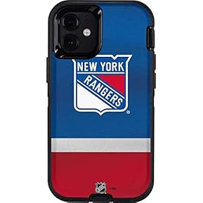 Skinit Decal Phone Skin Compatible with OtterBox Defender Case for iPhone 12 Mini - Officially Licensed NHL New York Rangers Jersey Design
