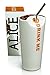 The Alice Cup: The Ultimate Milkshake Cup, White Ceramic Drinking Carafe with Straw Hole, Half-Moon Opening, and Stainless Steel Straw, Max Brenner's Signature Cup