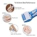 Pedi Kit, Electric Callus Remover by Uni-Right Strong Motor Comfort and Efficient with 2 Coarse Rollers Pro Pedicure SPA Home Tools for Rough Heels (Blue)