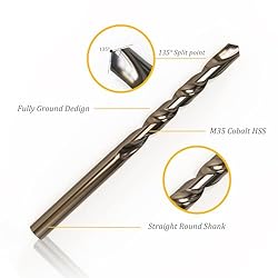M MIMHOOY 2Pcs M35 Cobalt Drill Bits 8mm Drill Bit