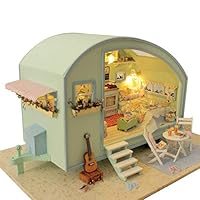 Rylai 3D Puzzles Wooden Handmade Dollhouse Miniature DIY Kit - Time Travel Series Dollhouses & Furniture( 1:18 Scale Dollhouse)