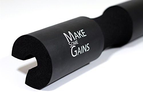 MakeSomeGains. Most Comfortable Squat Sponge Exercise Barbell Pad for Hip Thrusts, Squats and Lunges