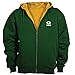 dunbrooke Men's Green Green Bay Packers Craftsman Thermal-Lined Full-Zip Hoodie