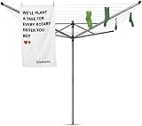 Brabantia Lift-O-Matic 50M Rotary Clothes Line Adjustable UV-Resistant view 8