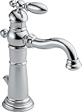Delta 555LF Victorian Single Handle Centerset Bathroom Faucet, Chrome
