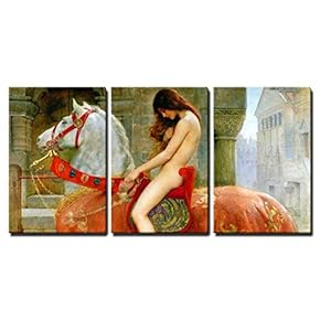 Lady Godiva by John Collier x3 Panels
