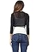 Tandisk Women's 3/4 Sleeve Bolero Sheer Chiffon Shrug Cardigan Black XL