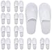 24 Disposable Spa Hotel Slippers, Bulk Guest Slippers Size 11 Women Size 10 Men