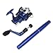 Docooler Fishing Rod Mini Fishing Pole Retractable Pocket Pen with Fishing Reel and Fishing Line (Blue.)