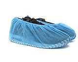 SafeBasics Non Skid Disposable Shoe Covers, Durable, Water Resistant, One Size Fits Most (100)
