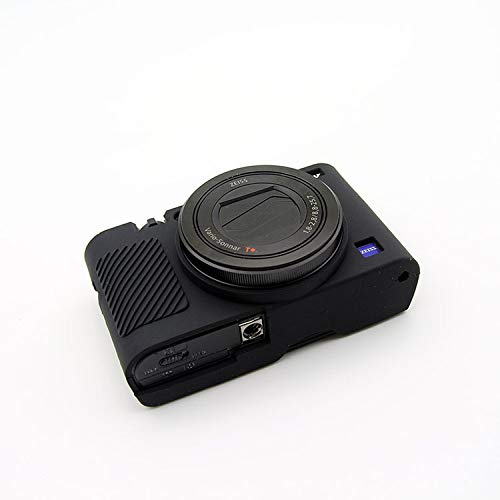 Photo 1 of RX100 III IV V VI Case, BolinUS Fullbody Ultra-Thin Lightweight Rubber Soft Silicone Housing Case Bag Cover for Sony RX100 III IV V VI (Black)