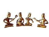 Handmade Attractive Creative design Musician Artist Figures small and Nudes Brass Metal Statue BY v