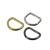 PARACORD PLANET D-Rings – 1/2 Inch, 5/8 Inch, 3/4 Inch, 1 Inch, 1-1/4 Inch, 2 Inch – Black, Silver, Gold, Brass & Gunmetal – 5, 10, 25, 50 & 100 Pack Sizes – Paracord Crafts