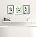 Big Dot of Happiness Prickly Cactus - Kids Bathroom Rules Wall Art - 7.5 x 10 inches - Set of 3 Signs - Wash, Brush, Flush