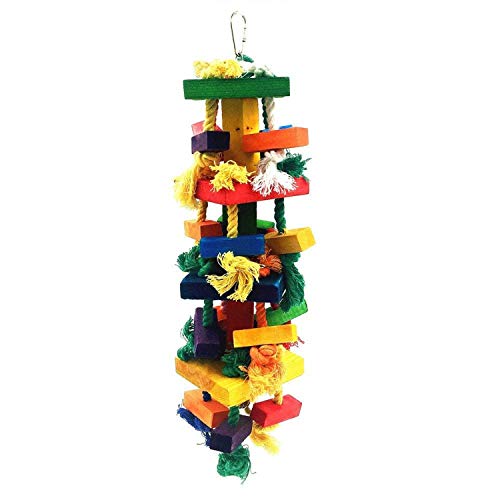 YILMEN Bird Knots Block Chewing Toys Parrot (Parrot Toys Large Birds 14.8 Inch)