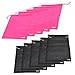 Cosmos 10 Pcs Travel Shoe Bags Shoe Organizer Pouch Storage String Bags for Travel Trip Carrying Packing, Dust-proof Non-Woven Fabric in Dual Drawstring Closure, Two Sizes (Black and Hot Pink)