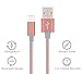LOVRI 3Pack 3FT 6FT 10FT Lightning Cable Nylon Braided Lightning to USB Charging Cord Charger for iPhone 6s,6, 6plus,6s plus, iPhone 5s 5 5c SE, iPad & iPod (Rose gold & gray)