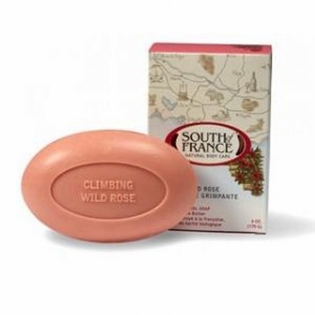 French Milled Oval Soap Climbing Wild Rose South of France 6 oz Bar Soap
