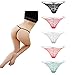 Ayaya Sexy Lace Lingerie T-back Thongs Pack of 5 (S, Muti-color)
