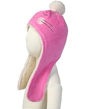 Little Girls' Velour Bunny Hat