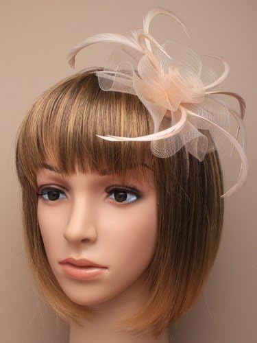 Latte Light Brown Aliceband Hat Fascinator Weddings Ladies Day Race Royal Ascot