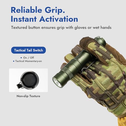 WUBEN L3 Flashlights High Lumens, 3000 Lumen Bright Flashlight Rechargeable, Dual-way USB C Charging 7 Light Mode, IP68 Handheld Flashlight for Tactical/Outdoor/Dog Walking, Tool Gifts for Men