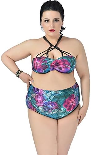Also Easy Chic Fat Woman Bikini Sexy Tassel Fission Swimsuit Plus Size style4XXXX-Large