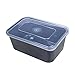 Meal Prep Container 1 Compartment Bento Boxes 20 Pack 32oz with Lids Microwave & Dishwasher & Freezer Safe Food Container Chinese Take Out Containers