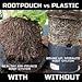 Soft Pot (10 Gallon) (5 Pack) Best Fabric Aeration Garden Pots and Grow Bags from Maui Mike's. Sewn Handles for Easy Moving. Eco Item.